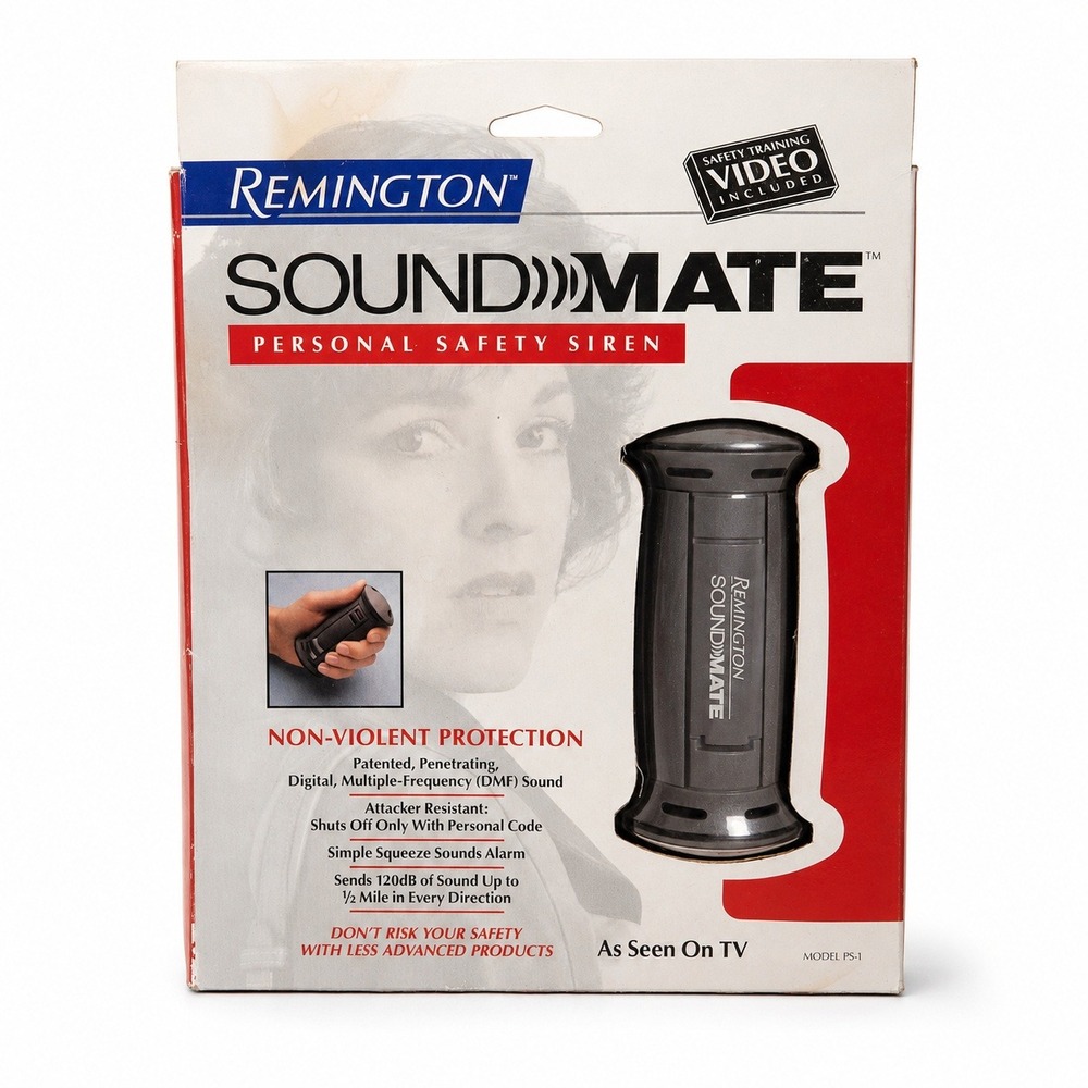 Remington SoundMate Personal Safety Siren PS-1 Grey New Open Box 120dB Alarm